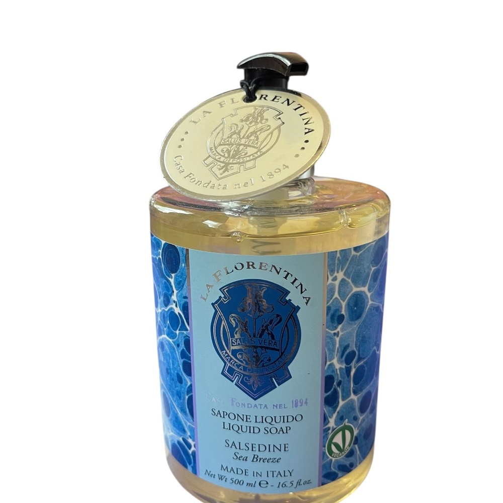 La Florentina Sea Breeze Luxury Liquid Soap, 16.5 oz (Made in Italy)